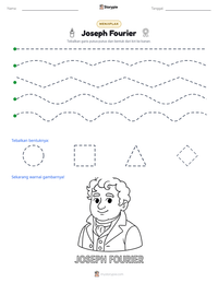 Prabaca lembar kerja cetak Joseph Fourier