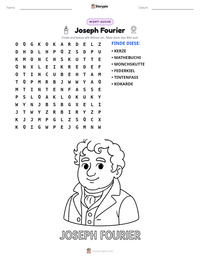 Joseph Fourier druckbare Arbeitsblatt Vorschau