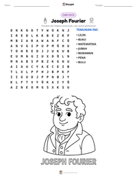 Prabaca lembar kerja cetak Joseph Fourier