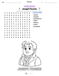 Podgląd drukowalnego arkusza ćwiczeń Joseph Fourier