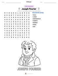 Prévia da folha de atividades imprimível Joseph Fourier