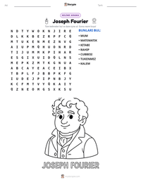 Joseph Fourier yazdırılabilir çalışma sayfası önizlemesi