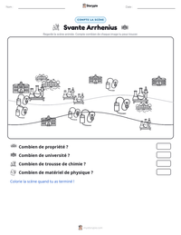 Aperçu de la feuille de travail imprimable Svante Arrhenius