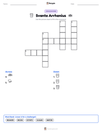 Svante Arrhenius printable worksheet preview