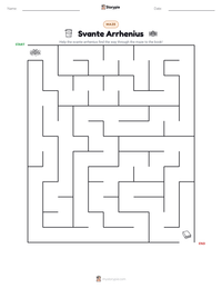 Svante Arrhenius printable worksheet preview