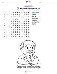 Svante Arrhenius printable worksheet preview