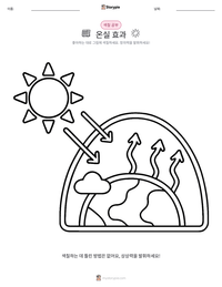 온실 효과 인쇄 가능한 워크시트 미리보기