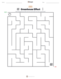 Greenhouse Effect printable worksheet preview