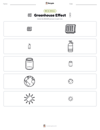 Greenhouse Effect printable worksheet preview
