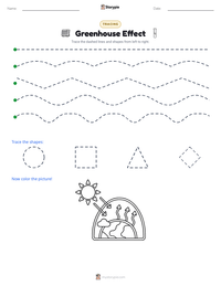 Greenhouse Effect printable worksheet preview