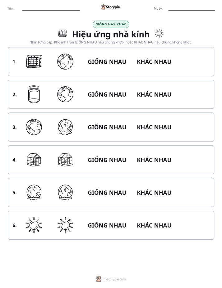 Giống Hay Khác