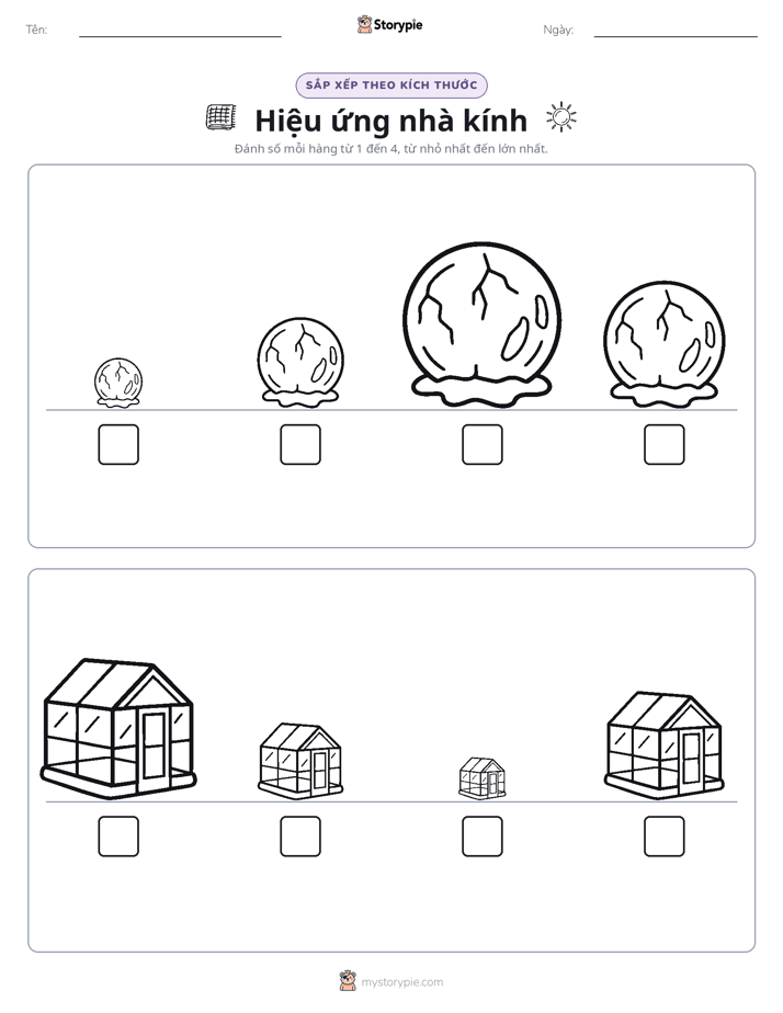 Thứ Tự Kích Thước