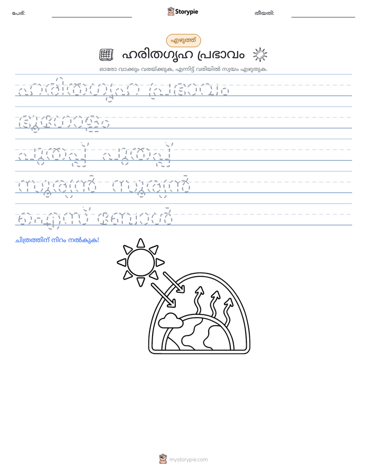 എഴുത്ത് പരിശീലനം