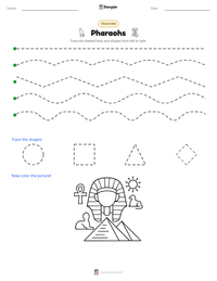 Pharaohs printable worksheet preview