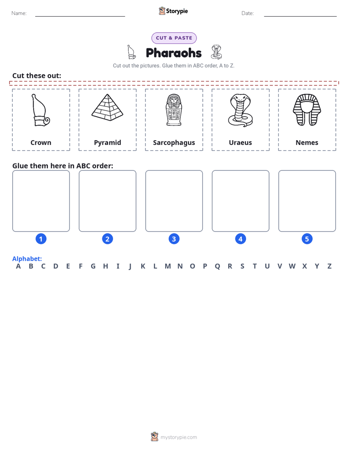 Cut & Paste Alphabet