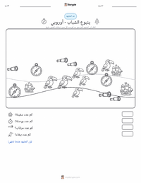 معاينة ورقة العمل القابلة للطباعة ينبوع الشباب - أوروبي