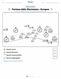 Anteprima della scheda stampabile di Fonte della Giovinezza - Europea