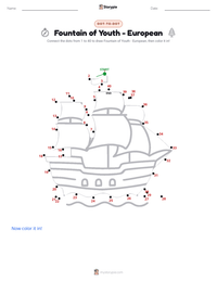 Fountain of Youth - European printable worksheet preview
