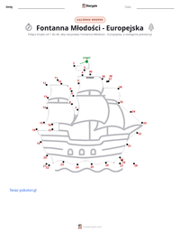 Podgląd drukowalnego arkusza ćwiczeń Fontanna Młodości - Europejska
