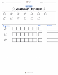 Jungbrunnen - Europäisch druckbare Arbeitsblatt Vorschau