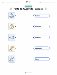 Prévia da folha de atividades imprimível Fonte da Juventude - Europeia