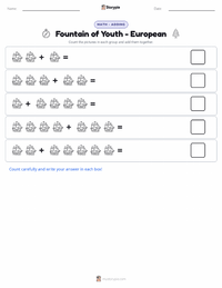 Fountain of Youth - European printable worksheet preview