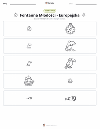 Podgląd drukowalnego arkusza ćwiczeń Fontanna Młodości - Europejska