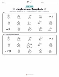 Jungbrunnen - Europäisch druckbare Arbeitsblatt Vorschau