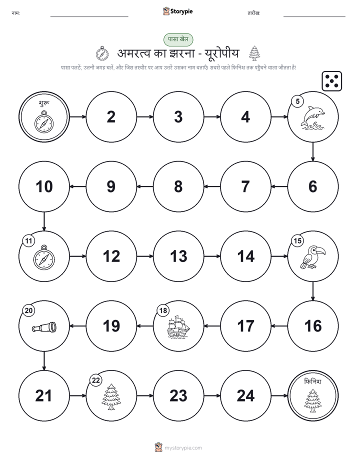 रोल और चलें खेल