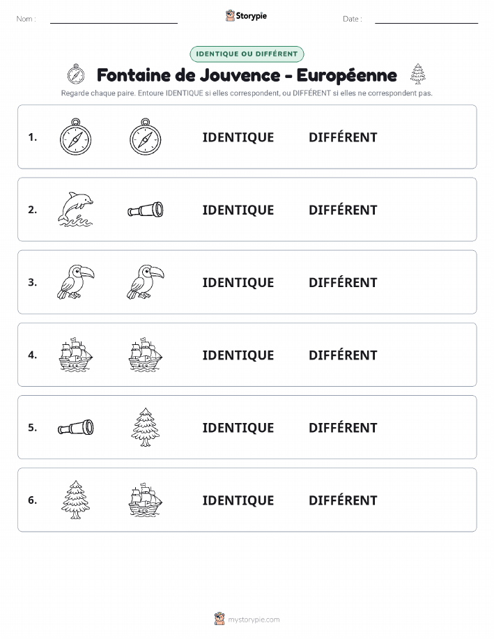 Identique ou Différent