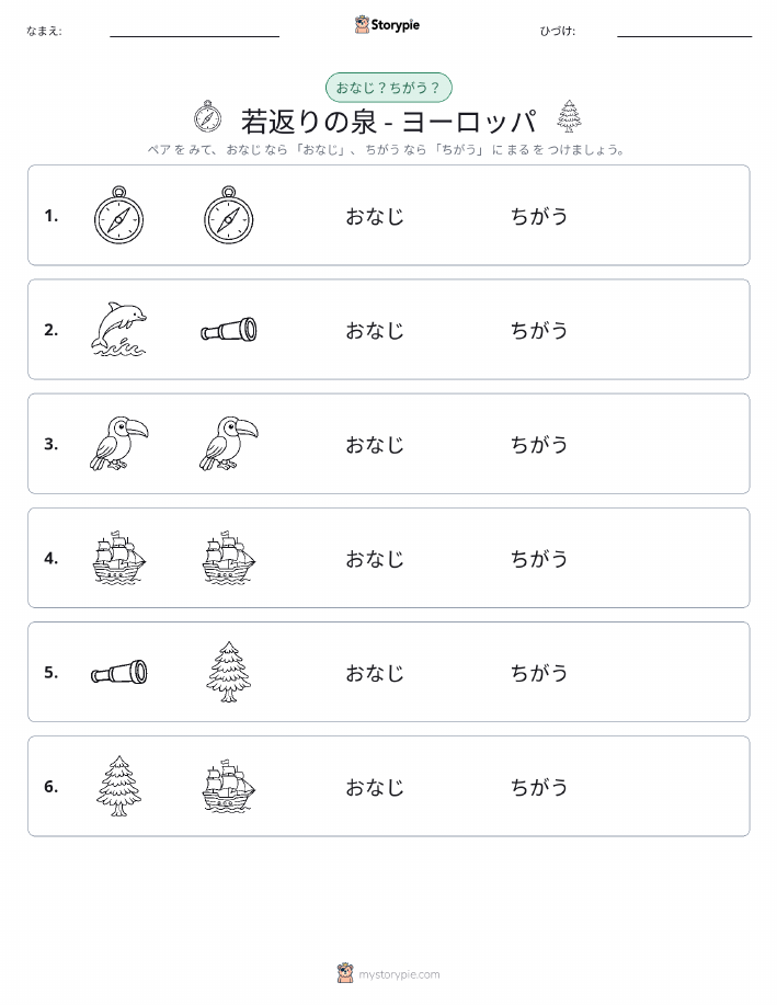 同じか違うか