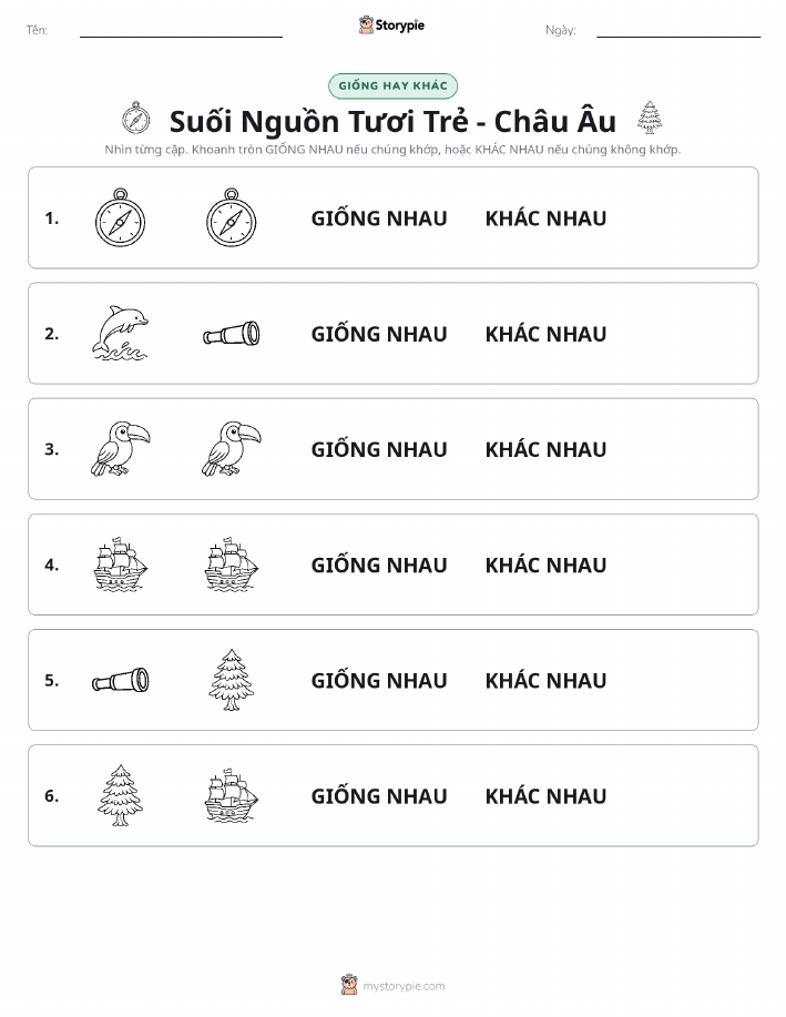 Giống Hay Khác