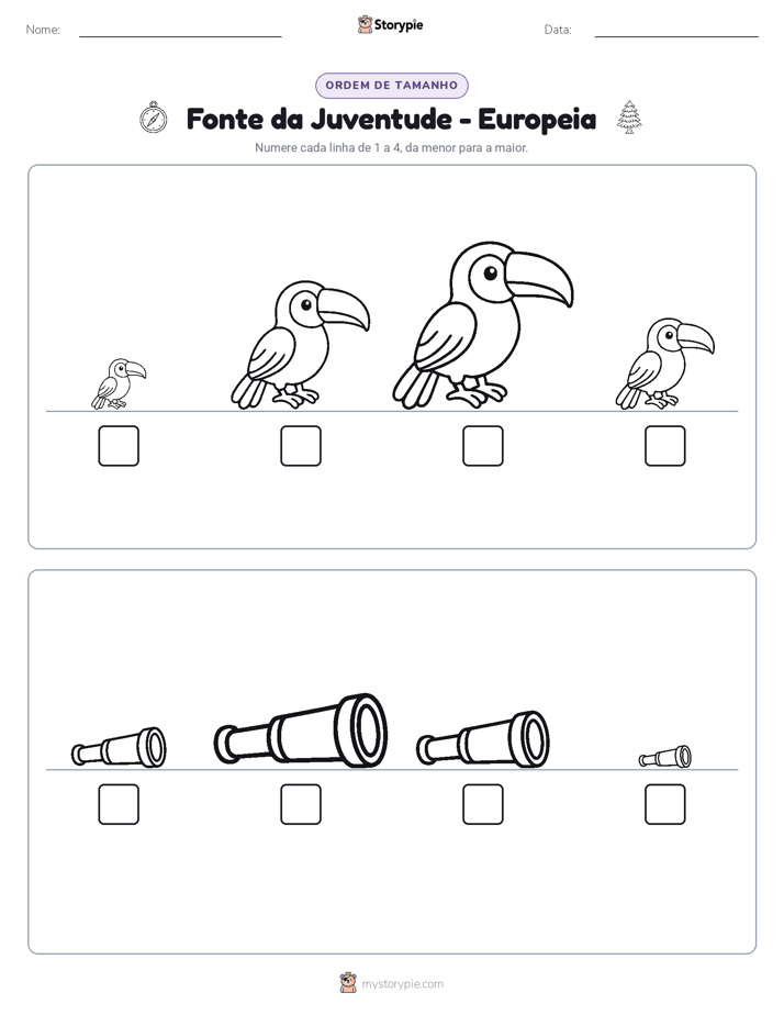 Ordem de Tamanho