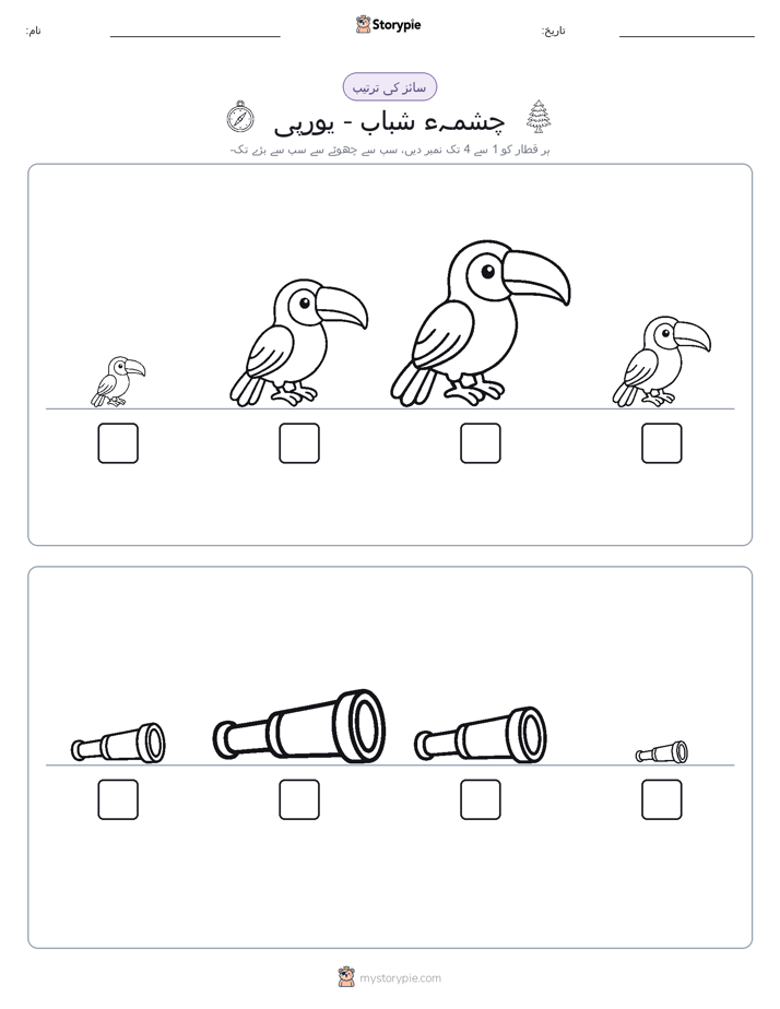 سائز کی ترتیب