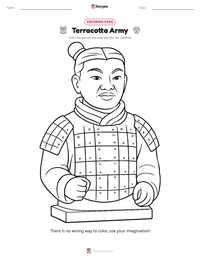 Terracotta Army printable worksheet preview