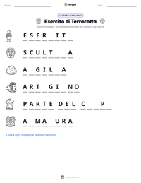 Anteprima della scheda stampabile di Esercito di Terracotta