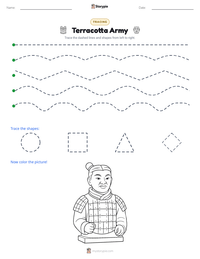 Terracotta Army printable worksheet preview