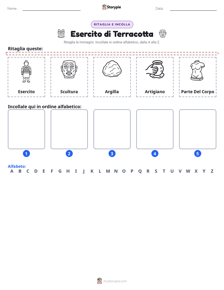 Taglia & Incolla Alfabeto