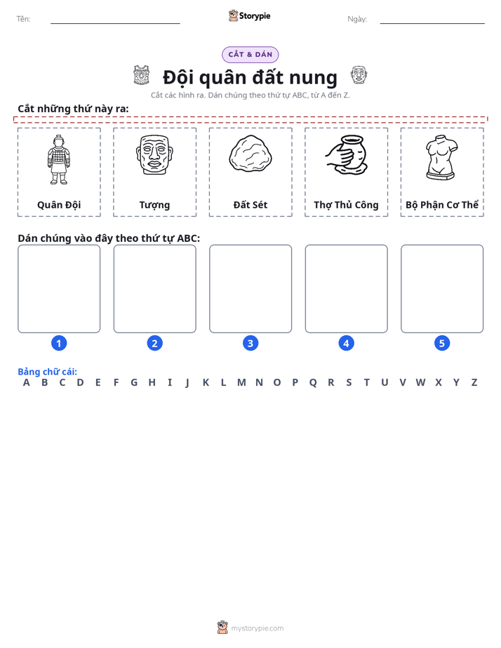 Cắt & Dán Chữ Cái