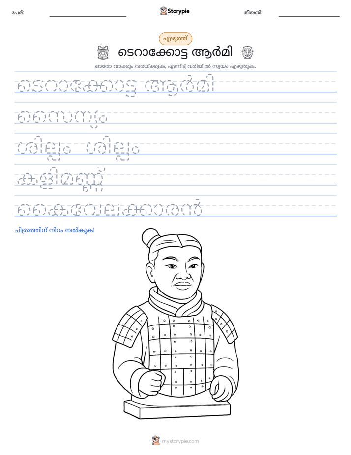 എഴുത്ത് പരിശീലനം
