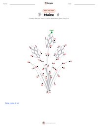 Maize printable worksheet preview