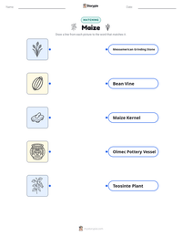 Maize printable worksheet preview
