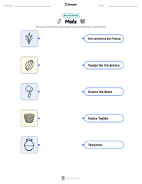Vista previa de la hoja de trabajo imprimible de Maíz