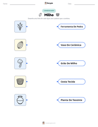Prévia da folha de atividades imprimível Milho
