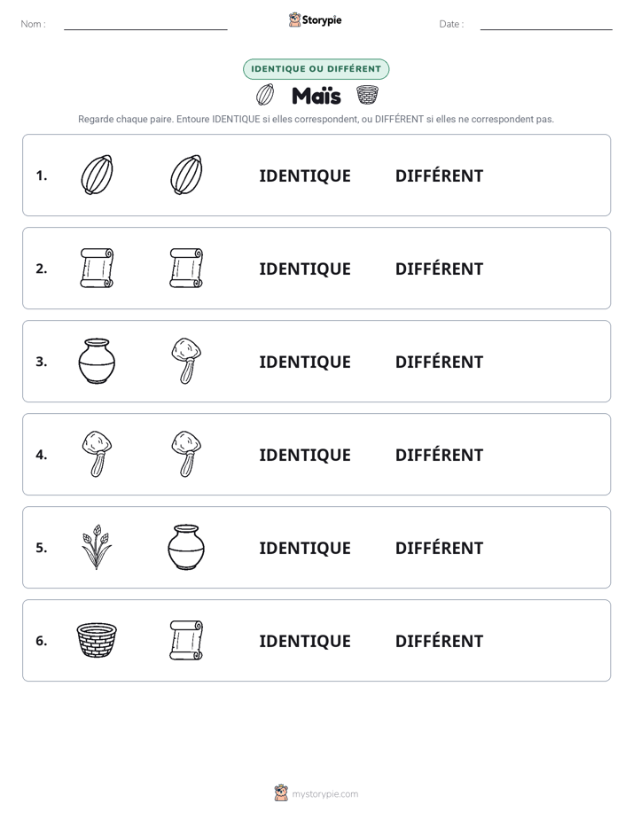 Identique ou Différent