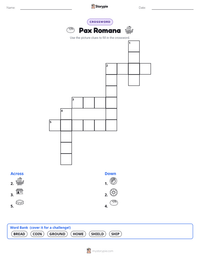 Pax Romana printable worksheet preview