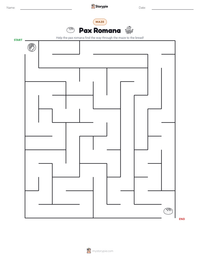 Pax Romana printable worksheet preview