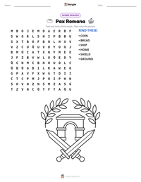 Pax Romana printable worksheet preview