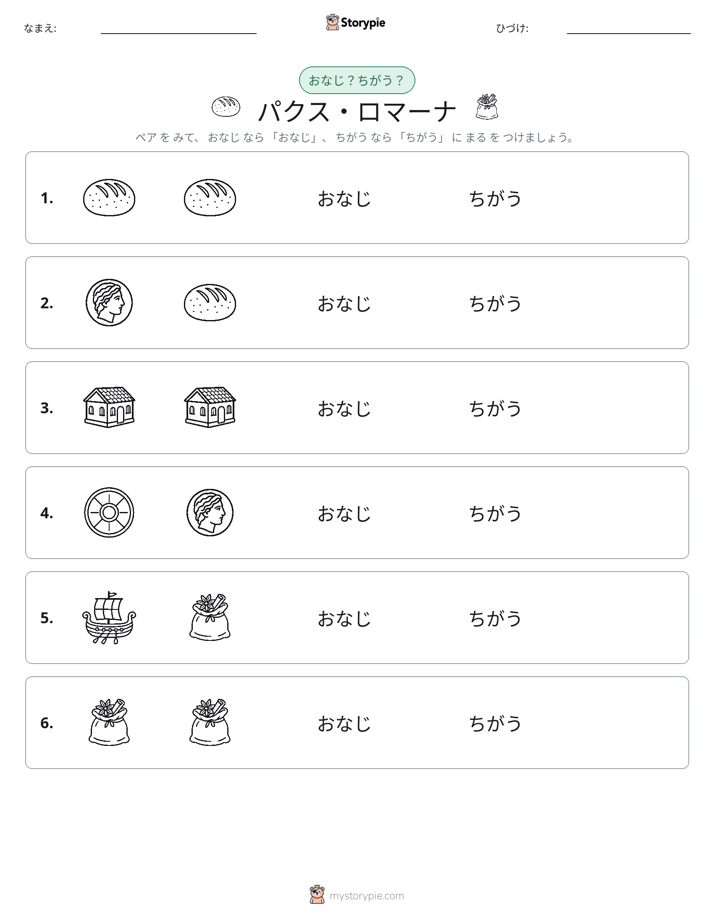 同じか違うか