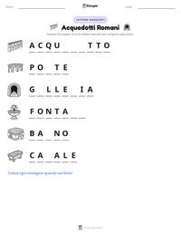 Anteprima della scheda stampabile di Acquedotti Romani